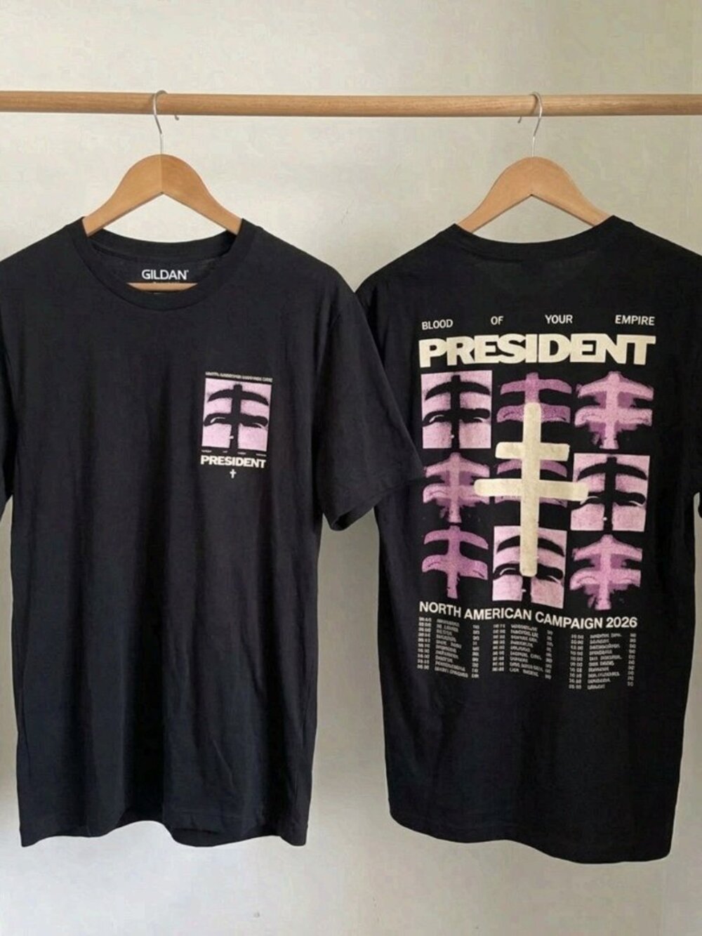 President Blood Of Your Empire North American Tour 2026 T-Shirt Reprint